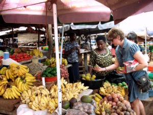 Buying lunch at the market in Hoima